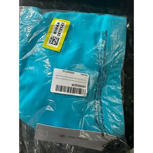 Sports Bra turquoise XL medium impact Support Yoga Bra Workout Bra  new - Picture 5 of 7